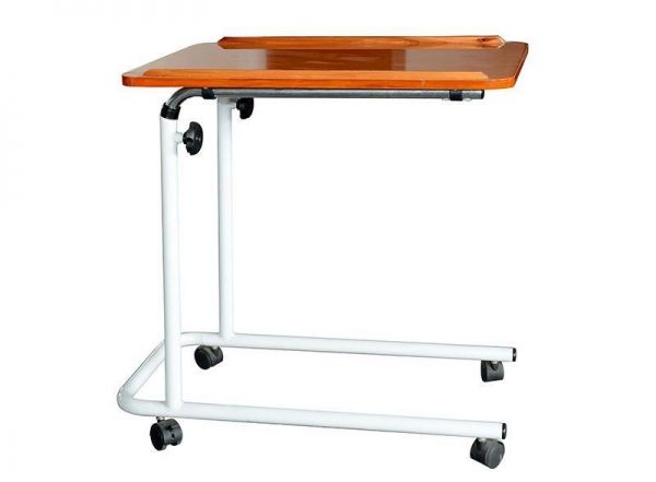 Adjustable Height Overbed Table with castors