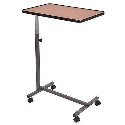 Deluxe overbed table with castors