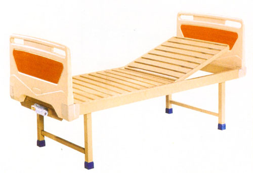 Single-crank manual bed